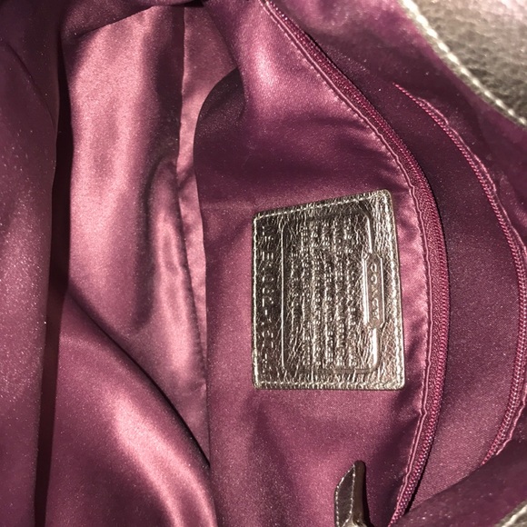 COACH Metallic Gold Large Maggie Mia Handbag - Picture 7 of 8